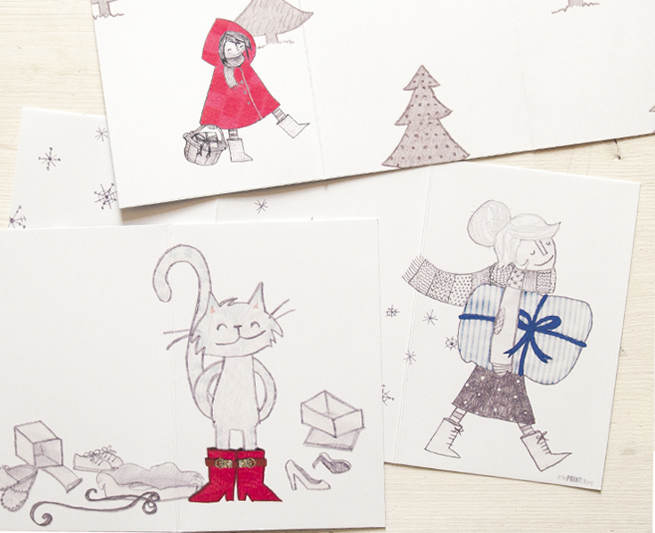 papeterie-illustration-design-weihnachtskarte-kartendesign-märchen